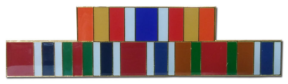 3 campaign ribbons