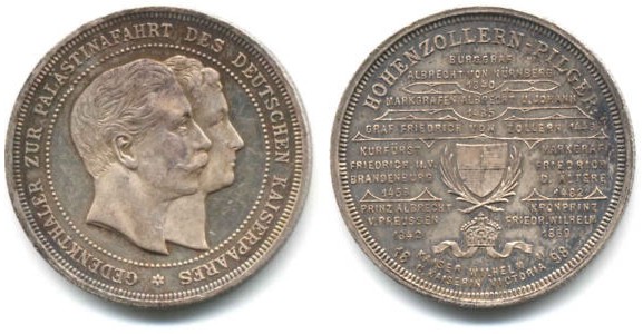 Medals of visit of Kaiser Wilhelm 1898 - 4