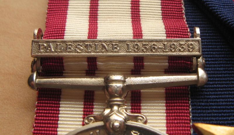 Naval General Service Medal with clasp Palestine 1936-1939