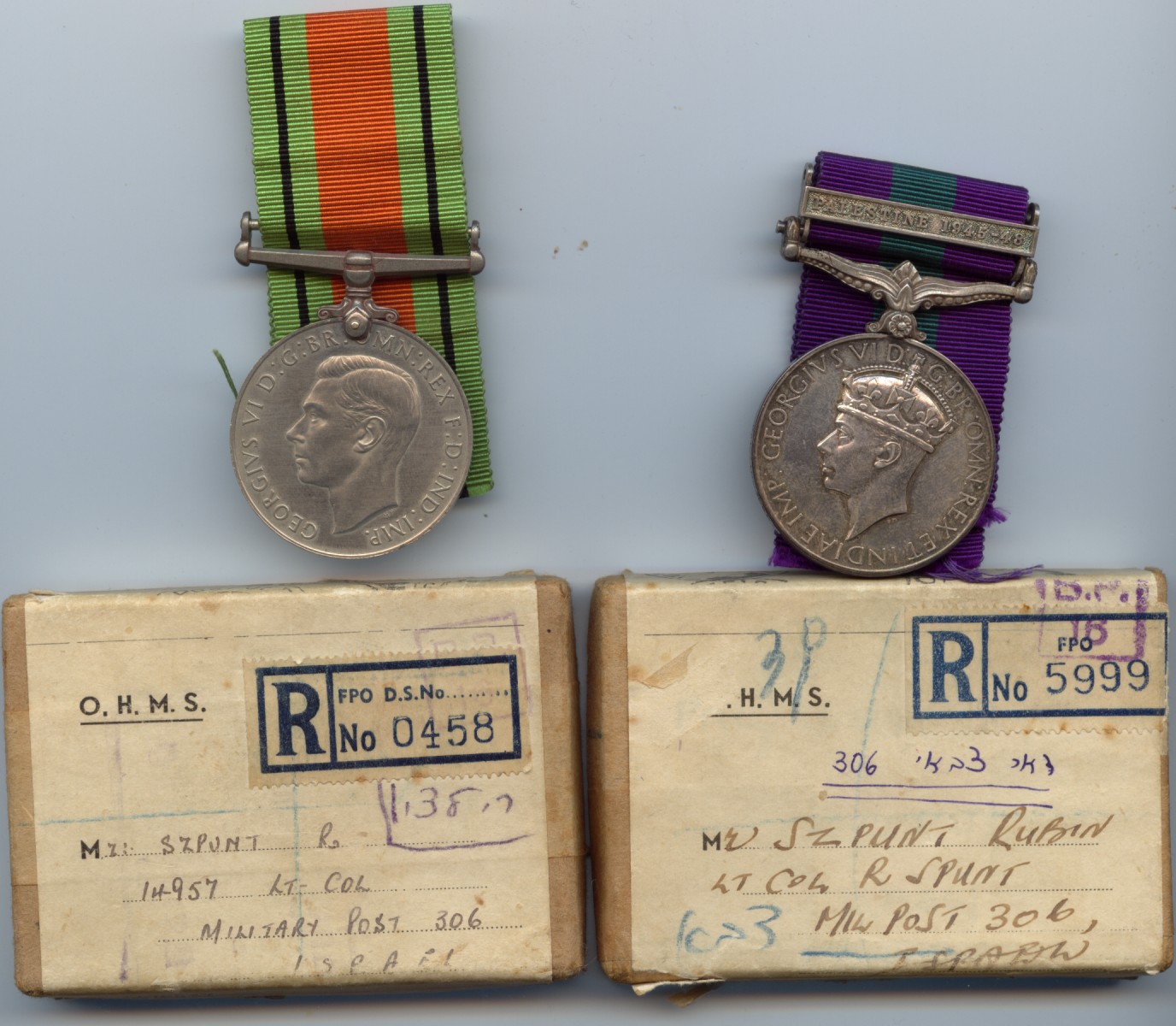 UK medal PALESTINE 1945-48